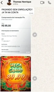 Avaliação Jogador que Ganhou no Jogo do Touro