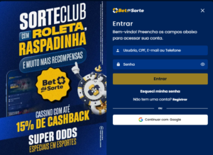 Bet da Sorte cadastro